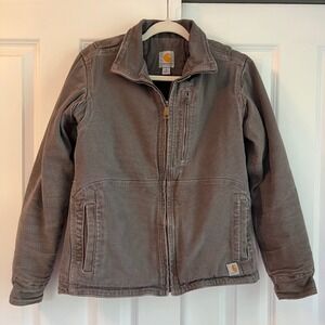 Carhartt Full Swing Jacket Sherpa Lined Active Outdoor Coat Gray Womens Size S